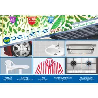 Delete Hijyen Maxx Çok Amaçlı Temizleyici 2x1 lt