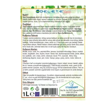 Delete Hijyen Maxx Çok Amaçlı Temizleyici 6x1 lt