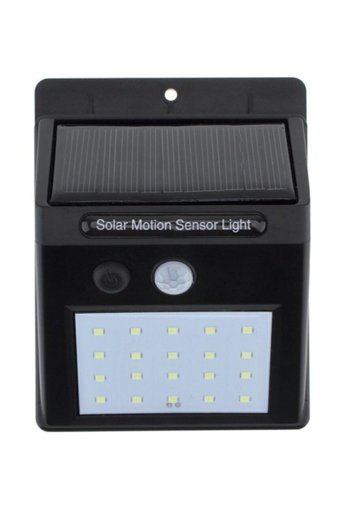 Aqualed Güneş Enerjili Tekli Başlık Plastik Sensörlü Led Aplik Beyaz