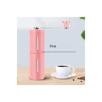 Tulip Kitchenware Çelik Manuel Kahve Öğütücü Pembe