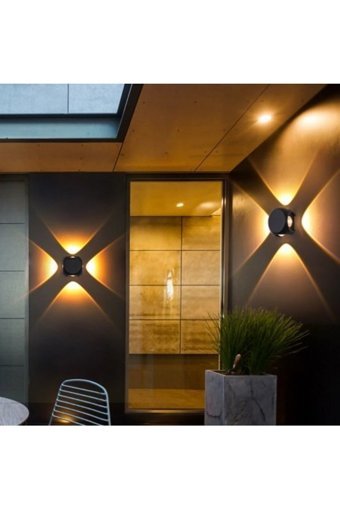 Cata CT-8012 Tekli Başlık Plastik Led Aplik Siyah