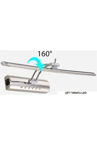 Cata CT-5245 Tekli Başlık Krom Led Aplik Siyah