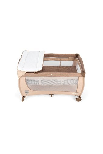 Uni Baby Elite 15 kg Kapasiteli Ayarlanabilir Taşınabilir Katlanabilir 70x120 cm Sallanan Anne Yanı Park Yatak Bej
