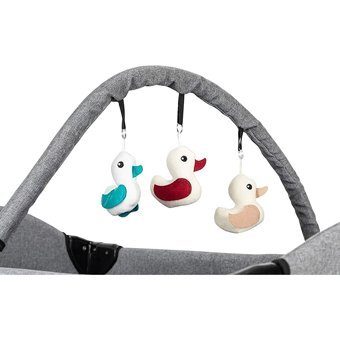 Acr Ciciko C-1050 OPTİMA Demir 25 kg Kapasiteli Ayarlanabilir Taşınabilir Katlanabilir Ara Katlı 70x110 cm Sallanan Anne Yanı Park Yatak Siyah