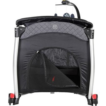 Prego Baby Maxima Alüminyum 25 kg Kapasiteli Ayarlanabilir Taşınabilir Katlanabilir Ara Katlı 70x120 cm Sallanan Anne Yanı Park Yatak Gri