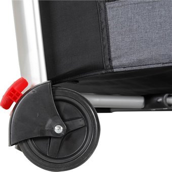 Prego Baby Maxima Alüminyum 25 kg Kapasiteli Ayarlanabilir Taşınabilir Katlanabilir Ara Katlı 70x120 cm Sallanan Anne Yanı Park Yatak Gri