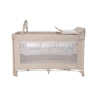 Lorelli Noemi 2 Layers Plus 25 kg Kapasiteli Ayarlanabilir Taşınabilir Katlanabilir Ara Katlı 60x120 cm Anne Yanı Park Yatak Bej