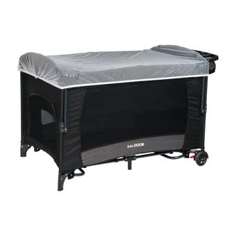 Baby Door Mia Comfort Alüminyum 15 kg Kapasiteli Ayarlanabilir Taşınabilir Katlanabilir Ara Katlı 70x110 cm Sallanan Anne Yanı Park Yatak Antrasit