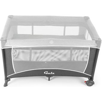Gulz Raftel 20 kg Kapasiteli Ayarlanabilir Taşınabilir Katlanabilir Ara Katlı 70x120 cm Sallanan Anne Yanı Park Yatak Koyu Gri