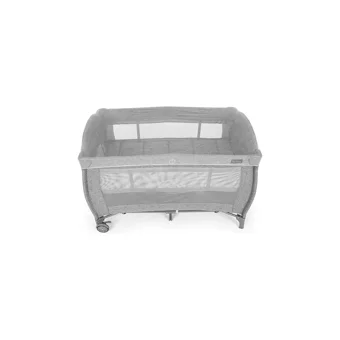 Pierre Cardin Ütopia 22 kg Kapasiteli Ayarlanabilir Taşınabilir Katlanabilir Ara Katlı 70x120 cm Sallanan Anne Yanı Park Yatak Gri