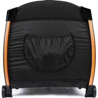 Comfymax Power Alüminyum 25 kg Kapasiteli Ayarlanabilir Taşınabilir Katlanabilir Ara Katlı 70x110 cm Sallanan Anne Yanı Park Yatak Siyah