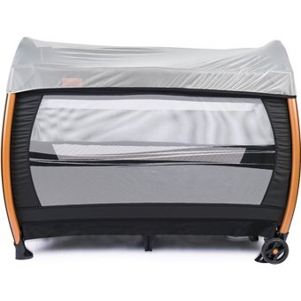 Comfymax Power Alüminyum 25 kg Kapasiteli Ayarlanabilir Taşınabilir Katlanabilir Ara Katlı 70x110 cm Sallanan Anne Yanı Park Yatak Siyah