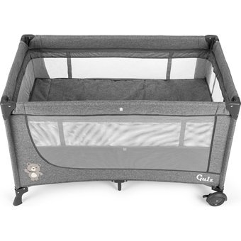 Gulz Lindo 20 kg Kapasiteli Ayarlanabilir Taşınabilir Katlanabilir 70x120 cm Sallanan Anne Yanı Park Yatak Gri