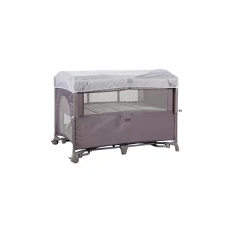 Prego Baby Miami Basic 25 kg Kapasiteli Ayarlanabilir Taşınabilir Katlanabilir Ara Katlı 70x110 cm Sallanan Anne Yanı Park Yatak Bej