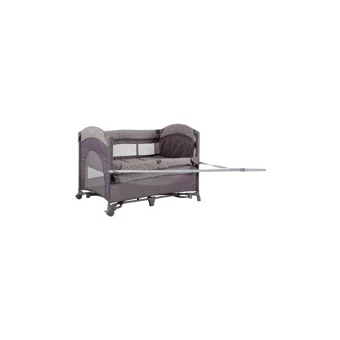 Prego Baby Miami Basic 25 kg Kapasiteli Ayarlanabilir Taşınabilir Katlanabilir Ara Katlı 70x110 cm Sallanan Anne Yanı Park Yatak Bej