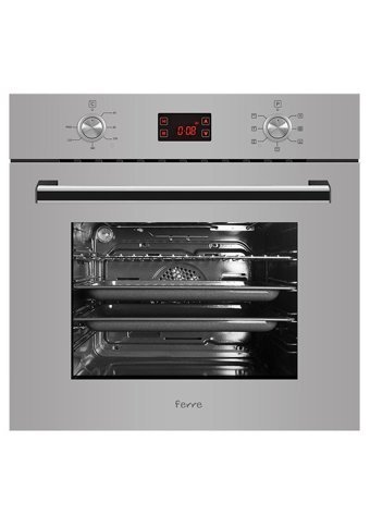 Ferre 8008 - G 2140 CE - D031 Fara Dokunmatik Doğaldaz - LPG Cam Klasik Set Üstü Davlumbaz 3'lü Ankastre Set İnox