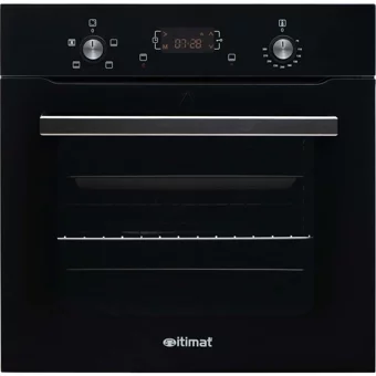 İtimat AF500 - 1531 - 9011 Dokunmatik Doğalgazlı Cam Klasik Set Üstü Davlumbaz 3'lü Ankastre Set Siyah