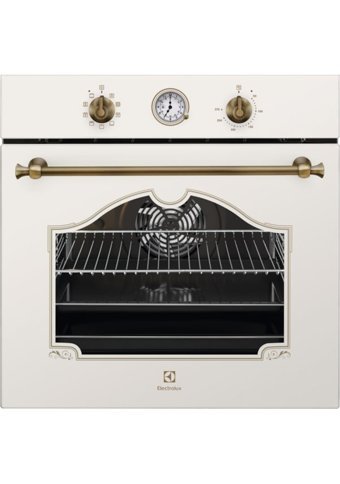Electrolux Rustik EFC226V+EGH6334RON+EOA5220AV Doğalgazlı Rustik Set Üstü Davlumbaz 3'lü Ankastre Set Krem