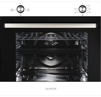 Alveus Ege 604 GLS 640 -MFA604 - MOD W Dokunmatik Doğalgazlı Cam Klasik Set Üstü Davlumbaz 3'lü Ankastre Set Beyaz