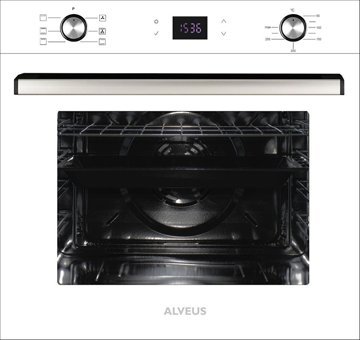 Alveus Ege 627 GLS 640 -MFA627 - MOD W Dokunmatik Doğalgazlı Cam Klasik Set Üstü Davlumbaz 3'lü Ankastre Set Beyaz
