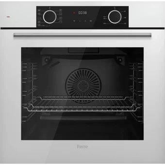 Ferre Fryart RS Serisi XE63CB - RS036 - D064 Dokunmatik Doğalgazlı Cam Klasik Set Üstü Davlumbaz 3'lü Ankastre Set Beyaz
