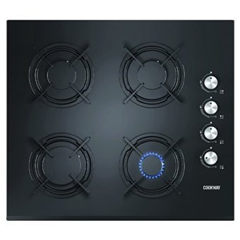Cookway CW2166DTB-CW11641BE-CW32145B6M Gazlı Cam Klasik Set Üstü Davlumbaz 3'lü Ankastre Set Beyaz