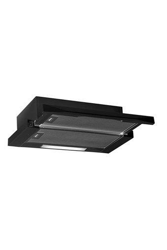 Alveus Black Style 614 Gazlı Cam Klasik Aspiratörlü Ankastre Set 3'lü Ankastre Set Siyah