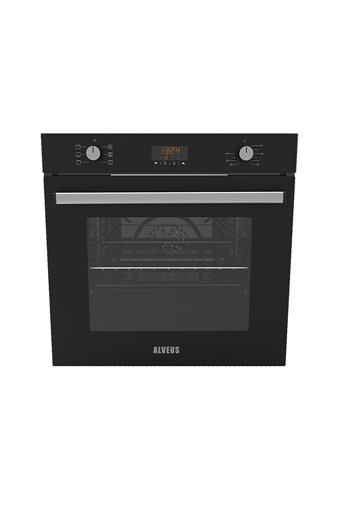 Alveus Kristal GLS640-MFA627 Dokunmatik Doğalgazlı Cam Klasik Ankastre Fırın Ocak 2'li Ankastre Set Siyah