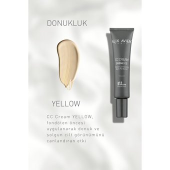 Alix Avien Renk Düzenleyici Güneş Koruyuculu CC Krem Sarı 40 ml