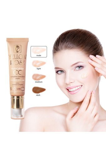 Yellow Rose Complete Correction Güneş Koruyuculu Işıltılı Suya Dayanıklı CC Krem Nude 30 ml