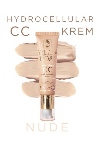 Yellow Rose Complete Correction Güneş Koruyuculu Işıltılı Suya Dayanıklı CC Krem Nude 30 ml