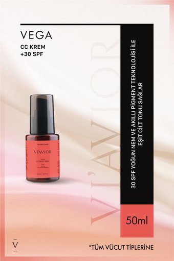 Viavior Vega + 30 Spf Güneş Koruyuculu Suya Dayanıklı CC Krem 50 ml