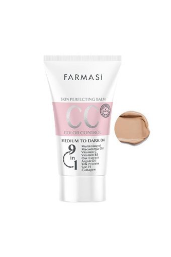 Farmasi Medium To Dark 4 Güneş Koruyuculu Suya Dayanıklı CC Krem 50 ml