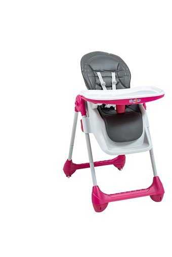 Baby2Go 23710 Lüx Prag Alüminyum Emniyet Kemerli 20 kg Kapasiteli Tekerlekli Sandalye Üstü Tepsili Oturaklı Katlanır Mama Sandalyesi Mavi