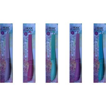 Rooc Çelik Tırtıklı Plastik Bıçak 34 cm Mor