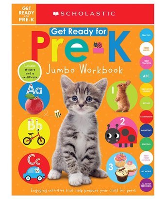 Get Ready For Pre-K Jumbo Workbook: Early Learners (Jumbo Workbook) Scholastic Cartwheel