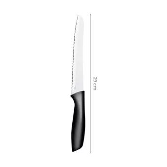 Qlüx BSF-00917 Çelik Tırtıklı Plastik Bıçak 18 cm
