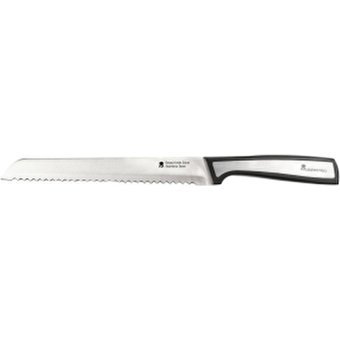 Masterpro Çelik Tırtıklı Plastik Bıçak 20 cm Gümüş