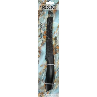 Rooc Çelik Tırtıklı Plastik Bıçak 34 cm Siyah