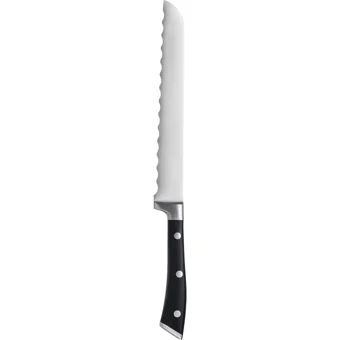 Masterpro Çelik Tırtıklı Plastik Bıçak 20 cm Siyah