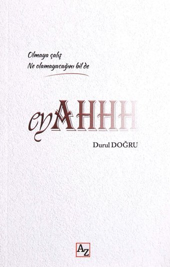 Eyahhh Durul Doğru Az Kitap