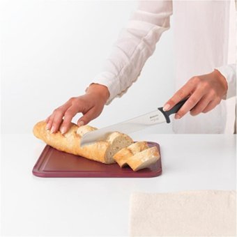 Brabantia Çelik Tırtıklı Plastik Bıçak 20 cm Siyah