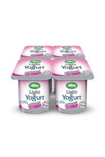 Sütaş Light Kaymaksız Yoğurt 4x125 gr