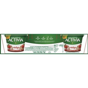 Activia Mix&Go Meyveli Kaymaksız Yoğurt 3x183 gr