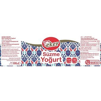 Eker Süzme Kaymaksız Yoğurt 500 gr
