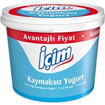 İçim Kaymaksız Yoğurt 2 kg