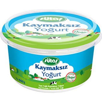 Sütaş Kaymaksız Yoğurt 600 gr
