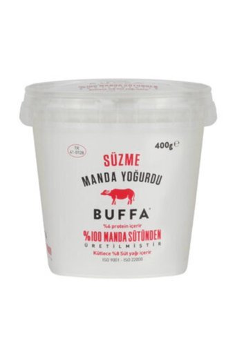 Buffa Tam Yağlı Manda Süzme Kaymaksız Yoğurt 400 gr