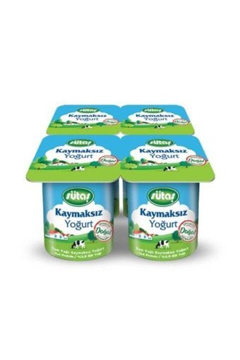 Sütaş Kaymaksız Yoğurt 4x125 gr