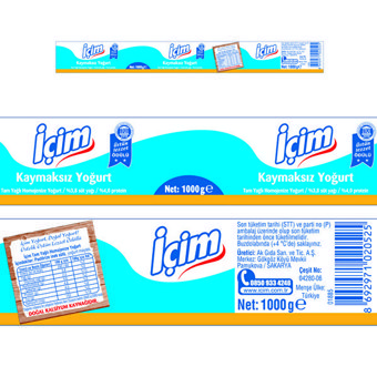 İçim Kaymaksız Yoğurt 1 kg